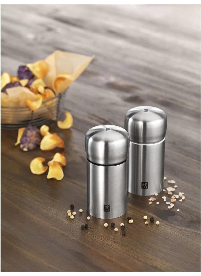 Zwilling Spices Salt And Pepper Mill Metallic Gray Stainless Steel 11 Cm  - Image 2
