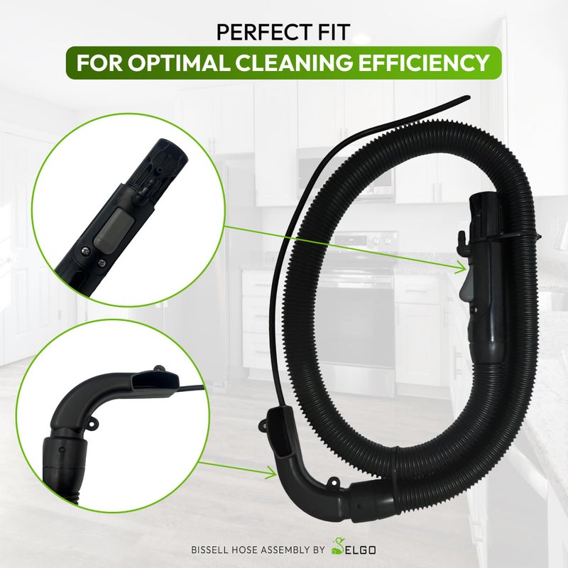 Selgo (Upgraded 2025) Flexible Replacement Hose for Bissell Little Green & SpotClean Carpet Vacuum Cleaners, Fits Models 2694, 2513, 5207, 4720M Series & More (Hose w/o Brush) - Image 2