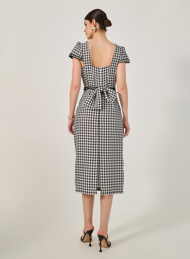 Styli Gingham Pencil Dress  - Image 5