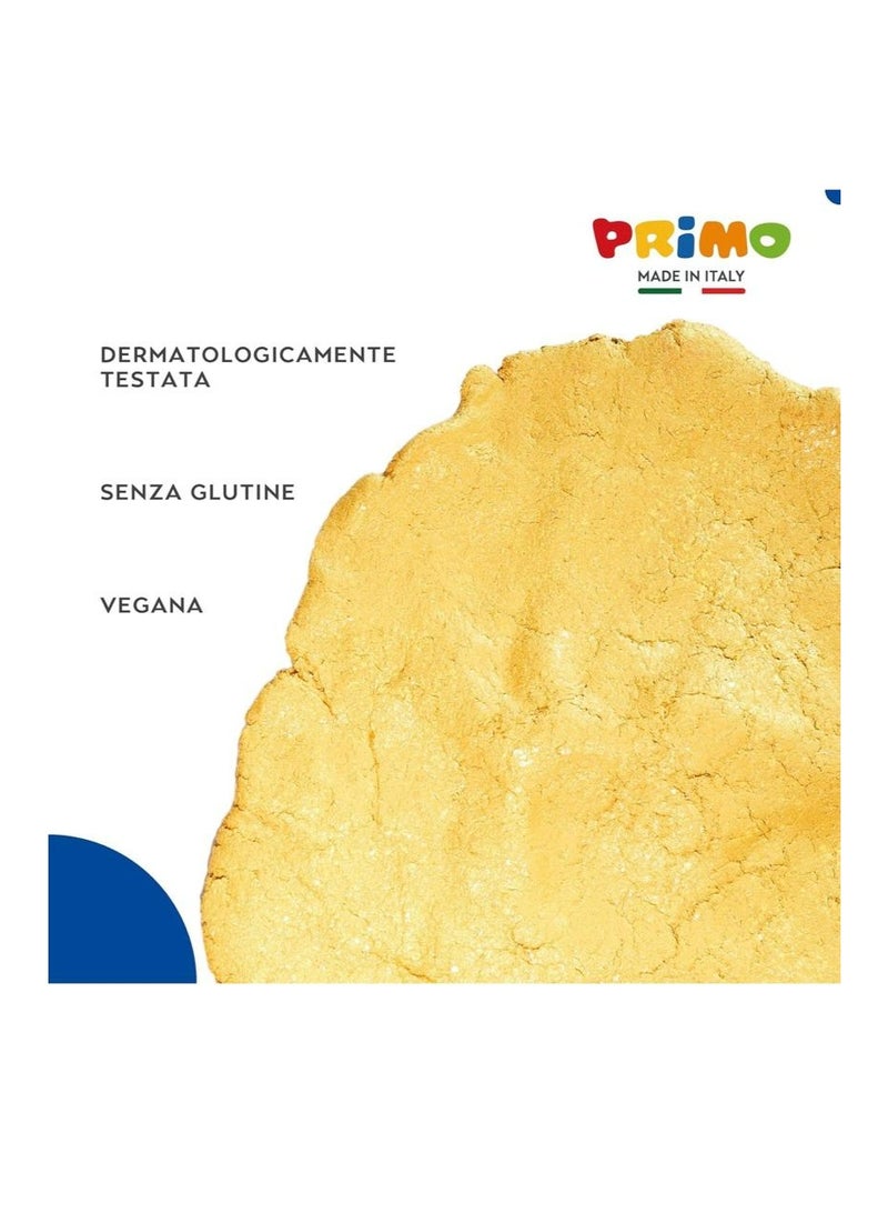 بريمو عبوة طين بريمو الجاف بالهواء،صلصال أصفرلماع، ٢٥٠ غرام، نشاط خالٍ من الشاشات للأطفال، ينمي المهارات الحركية الدقيقة، ويعزز النمو الحسي، يجف ليصبح صلبًا، طين تشكيل، غير سام، للاستخدام في المنزل أو الفصل الدراسي - Image 5