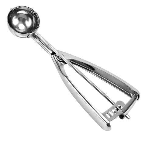 Saebye Small Cookie Scoop, 1.5 Tbsp/ 0.8 OZ Cookie Dough Scoop, 1.6 inch/ 4 CM Ball, 18/8 Stainless Steel Small Ice Cream Scoop, Secondary Polishing - Image 1