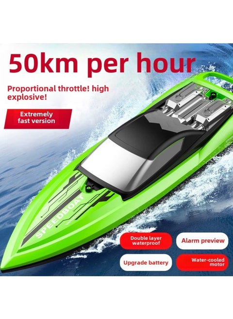 Children's Super-large Remote Control Boat Charging High-speed Remote Control Speedboat High-horsepower Ship Boy Water Large Toy Model-Color:Green Large 43cm Double Paddle High Speed Boat Double Waterproof-Specifications:Standard Single Battery With 30 Minutes + Lifetime Warranty