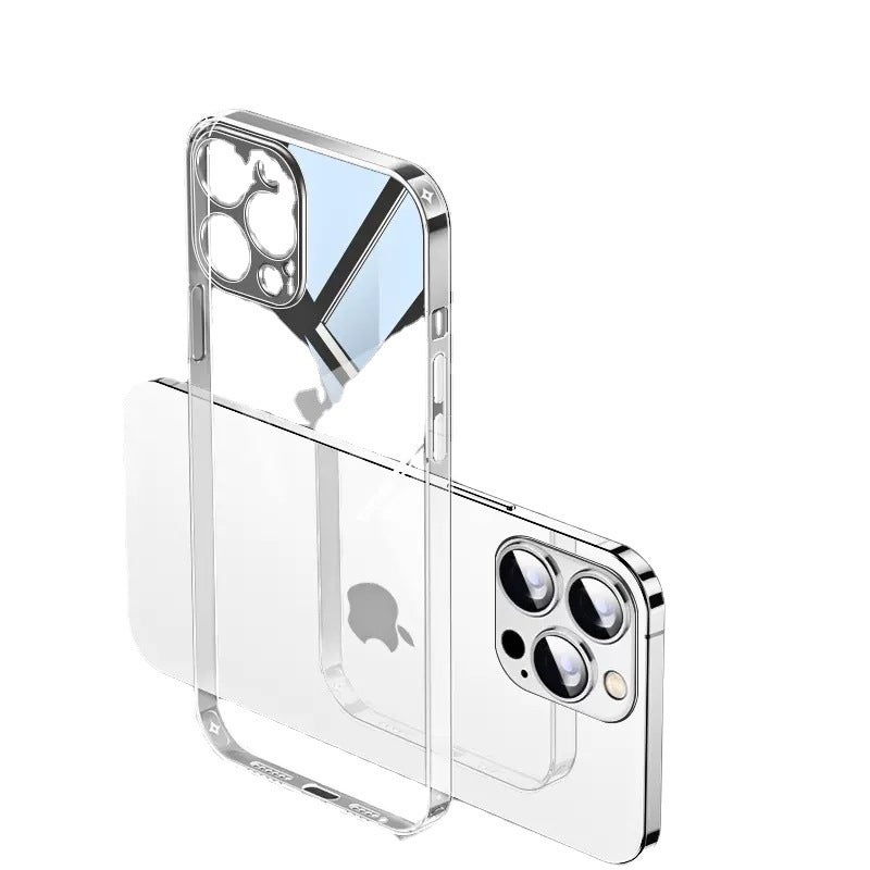 Hongjin Tempered Glass Phone Case for iPhone 14-17 Series, Anti-Yellow, Shockproof - Image 4