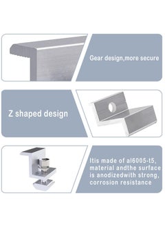 Y&D 6Pcs Solar Panel Bracket, Photovoltaic Edge Clamp Holders, Adjustable Support for Roof Mounting, RV Boat Wall Caravans Yacht  - Image 3
