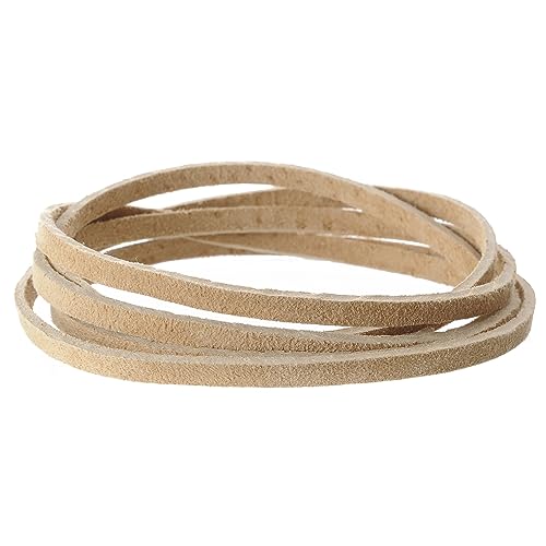 Realeather Silver Creek Leather Co Realeather SOS25-2008 Suede Leather Lace for Crafts and Jewelry Making, 0.125" x 25', Beige, 1-Spool - Image 3