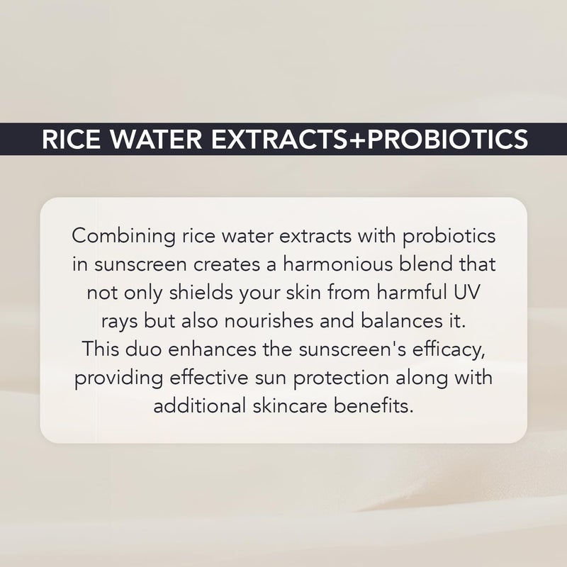 O3 Mijoo Korea Sun Comfort Lightweight Moisturising Sunscreen SPF 50 with Rice Probiotics 50g - Image 4