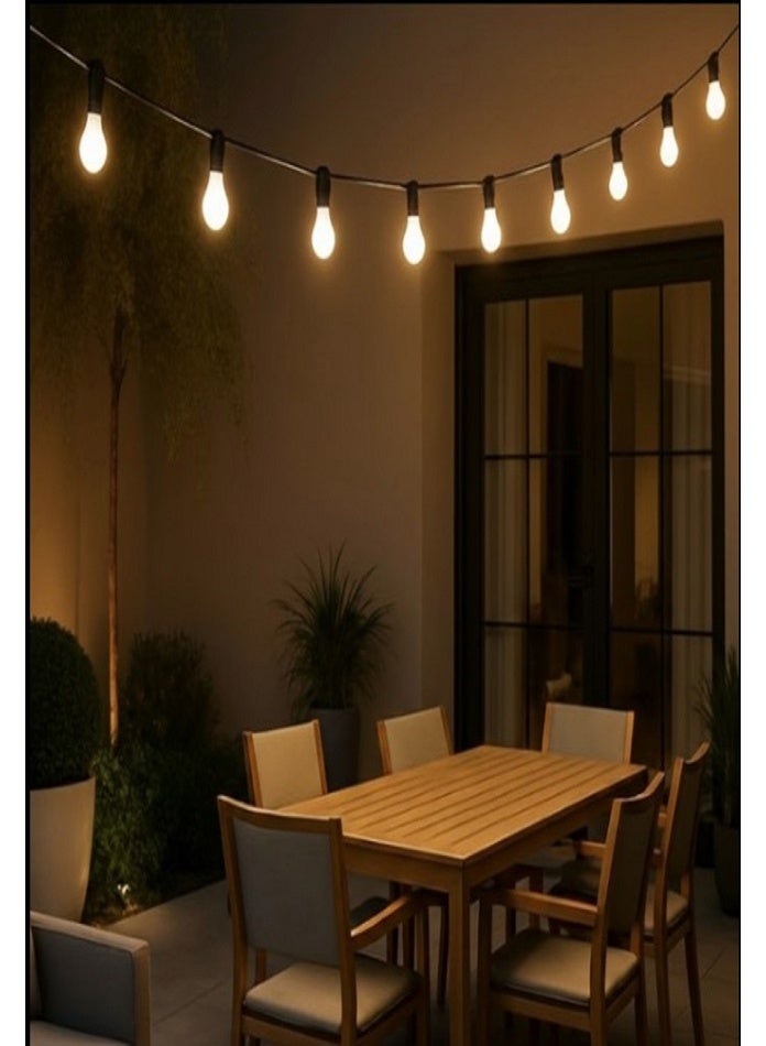 10-meter outdoor lighting string - Image 1
