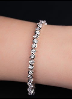 Round cut zircon Tennis Bracelet