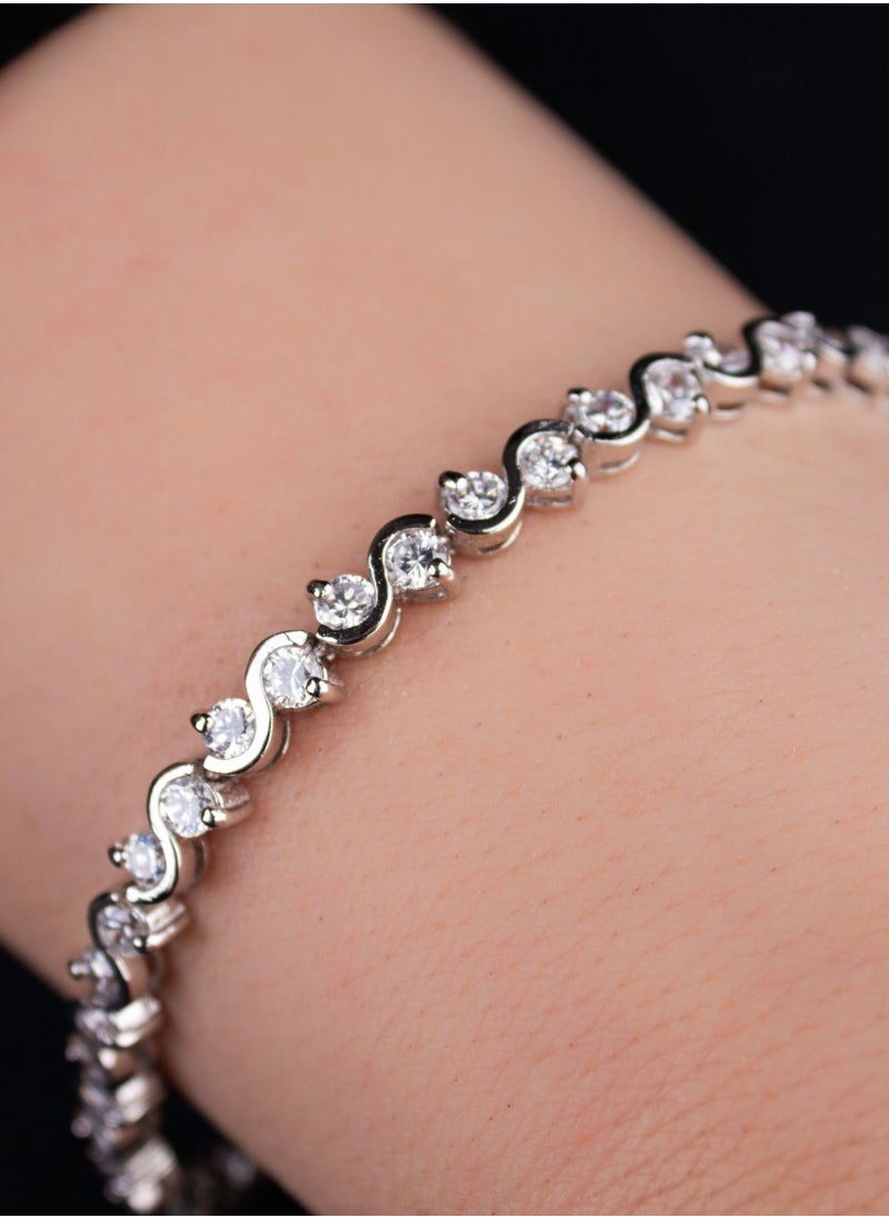 LUJAYN - Round cut zircon Tennis Bracelet - Image 1