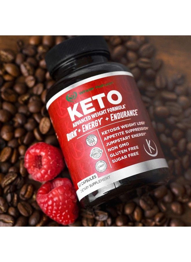 Whole Nature - Keto Weight Loss Diet Pills : Rapid Fat Burner Metabolism And Energy Ketosis Diet Pills For Men And Women All Natural Gluten/Sugar Free Supplements With Raspberry Ketones 60 Veggie Capsules (1) - Image 1