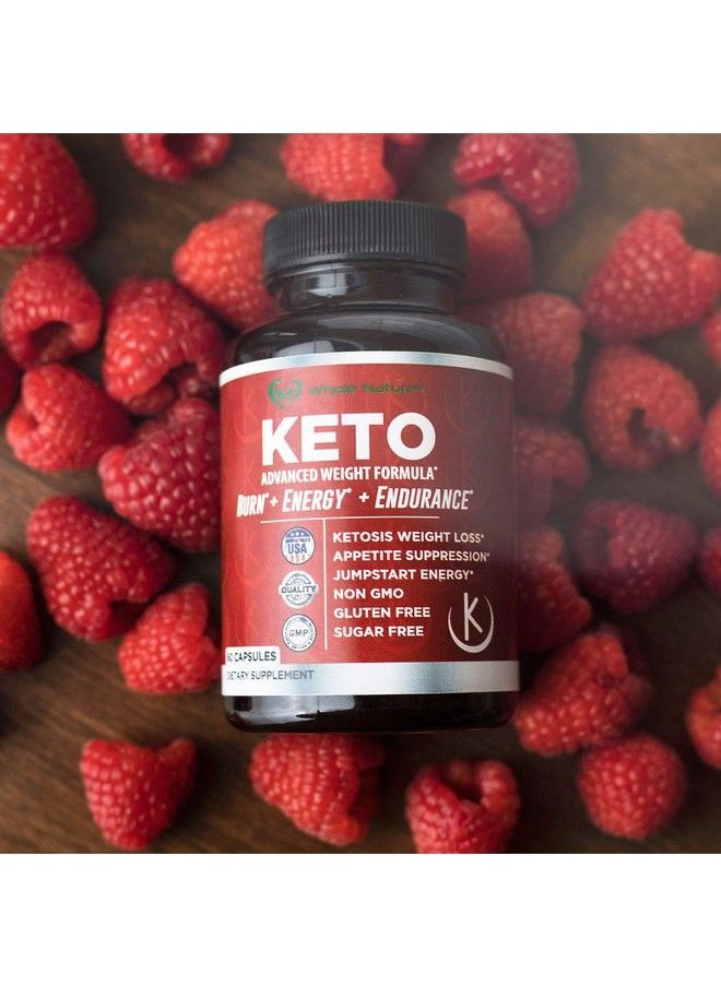 Whole Nature - Keto Weight Loss Diet Pills : Rapid Fat Burner Metabolism And Energy Ketosis Diet Pills For Men And Women All Natural Gluten/Sugar Free Supplements With Raspberry Ketones 60 Veggie Capsules (1) - Image 1