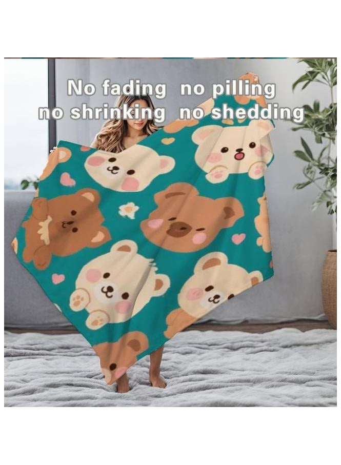 عام بطانية رقيقة من الفانيلا (دافئة ومريحة، ومناسبة للنوم واستخدام الألعاب وإزالة الغبار ومقاومة للرمل) 150 سم * 200 سم - 547 - Image 3