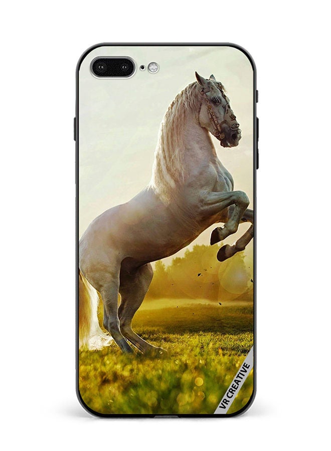VR CREATIVE Protective Case Cover For Apple iPhone 7 Plus/8 Plus Horse Stance Design Multicolour - Image 1