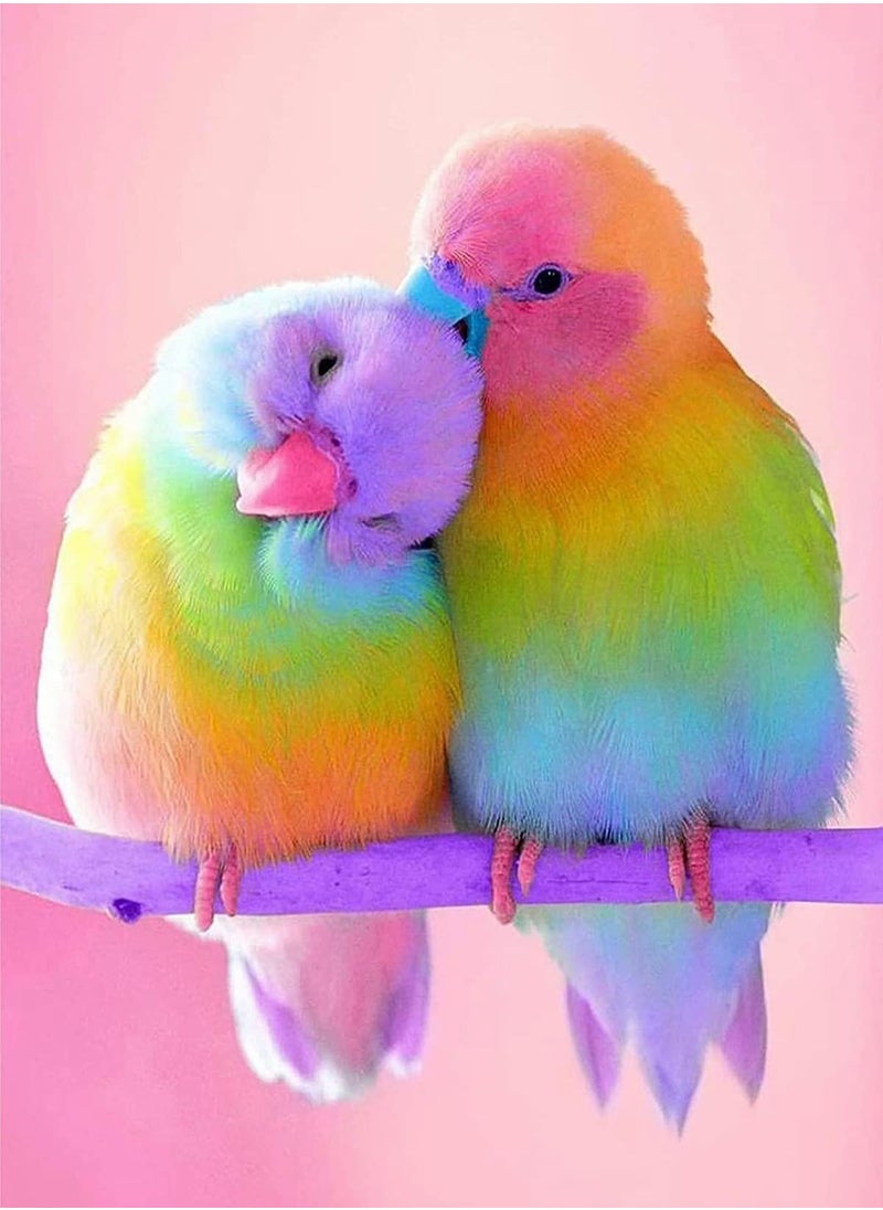 KASTWAVE طقم طلاء فني ماسي بحفر كامل 5D من Color Parrot للأطفال إكسسوارات طلاء حجر الراين الكريستالي طلاء تطريز بالألماس 12 × 16 بوصة  - Image 1