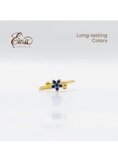 Blue Zirconia Star Ring | Stainless Steel | 18K Gold Plated - pzsku/ZE913D7CD9832CC5E0B71Z/45/_/1734160431/3765eb66-69f6-4afb-949f-536e15a1b3bc