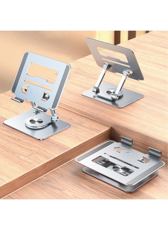 Aluminum Alloy Laptop Stand with 360° Rotating Base – Adjustable Laptop Riser for Home and Office - Image 3