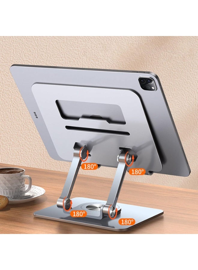 Aluminum Alloy Laptop Stand with 360° Rotating Base – Adjustable Laptop Riser for Home and Office - Image 2