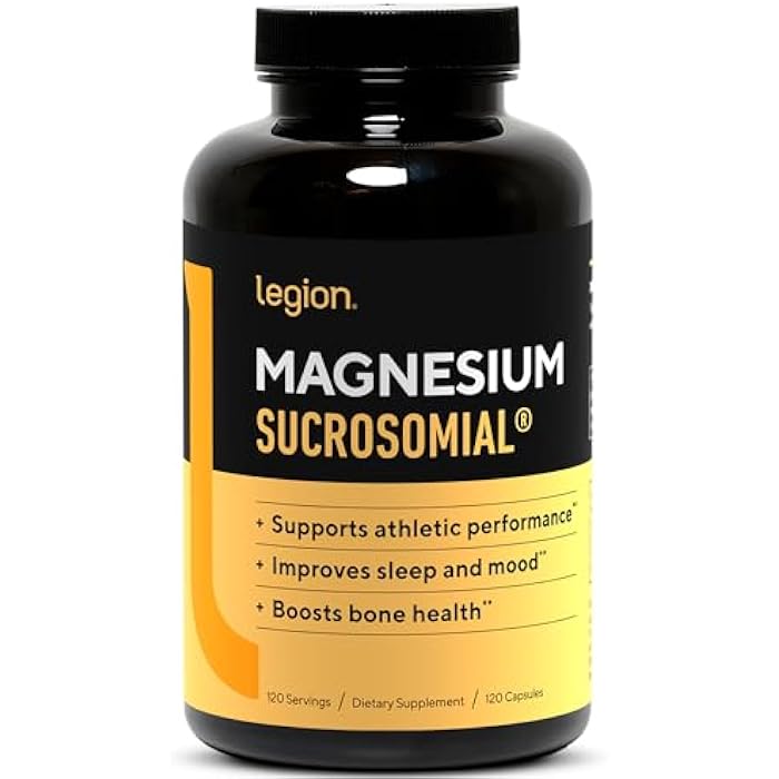 Legion Sucrosomial Magnesium Supplements - High Absorption Magnesium Supplement for Women & Men - Magnesium Mineral Supplements to Help Boost Athletic Performance & Overall Health - 120 Servings - Image 1