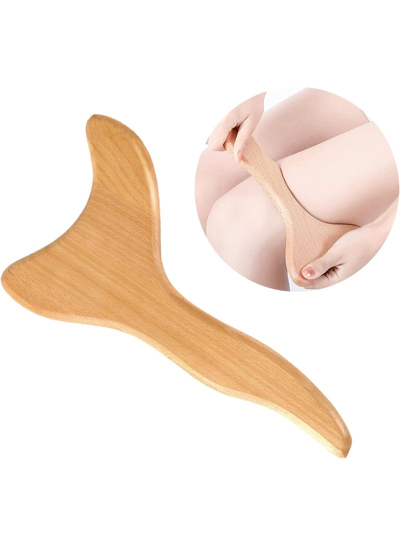 Wooden massage tool, handheld lymphatic drainage massager, wooden body sculpting tools for cellulite reduction, muscle tension relief, and body shaping. - Image 1
