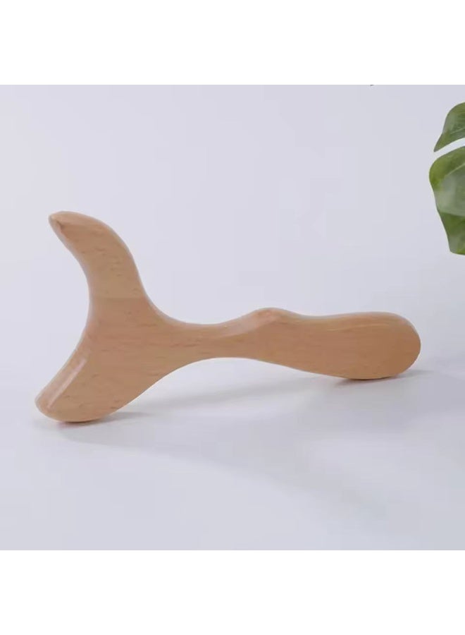 Wooden massage tool, handheld lymphatic drainage massager, wooden body sculpting tools for cellulite reduction, muscle tension relief, and body shaping. - Image 3