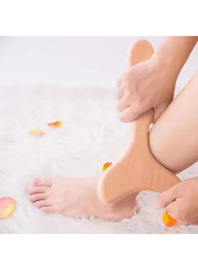 Wooden massage tool, handheld lymphatic drainage massager, wooden body sculpting tools for cellulite reduction, muscle tension relief, and body shaping. - Image 4