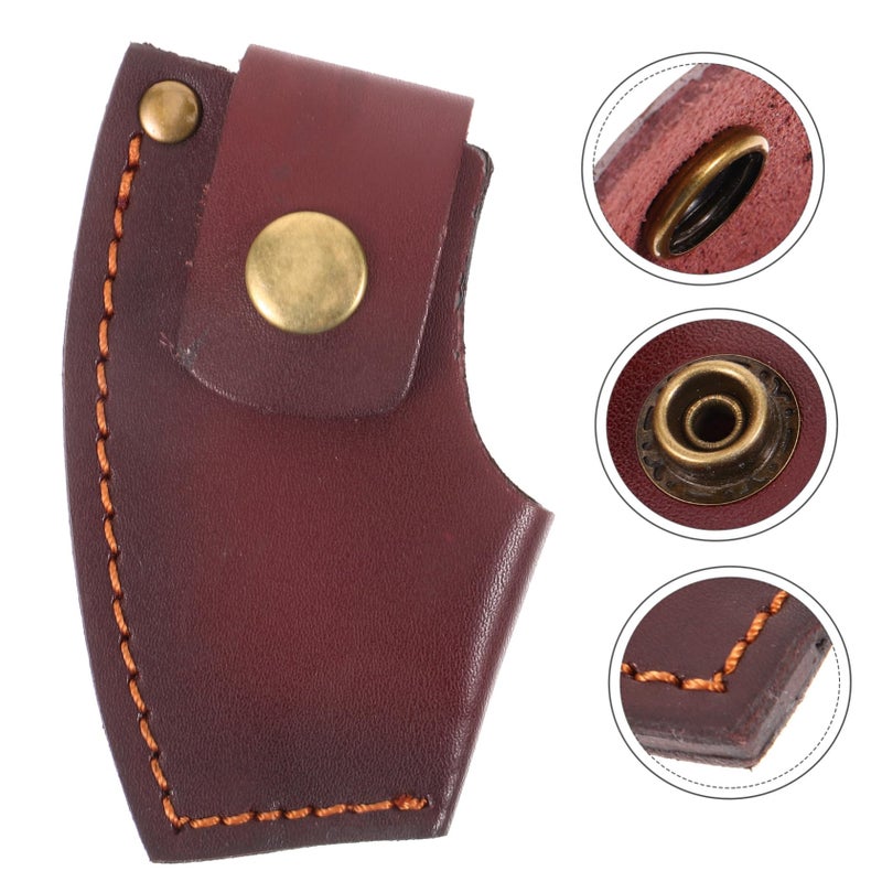 Leather Axe Head Cover Hatchet Sheath Portable Lightweight Protective For Outdoor Camping - Image 4