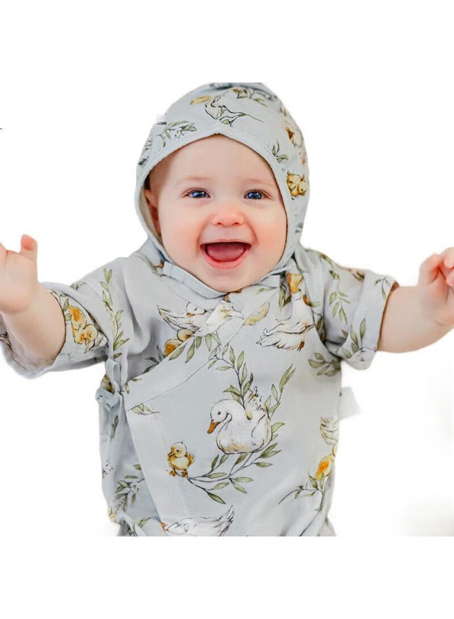 EMXEE Baby Romper Avocado Gauze Newborn Baby Clothes Summer Thin Bodysuit For Boys And Girls - Image 1