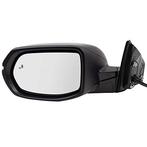 Brock Aftemarket Replacement Driver Left Power Mirror Paint to Match Black with Heat-Signal-Blind Spot Detection Compatible with 2017-2022 Honda CR-V EX/EX-L/Touring/Black Edition - Image 2