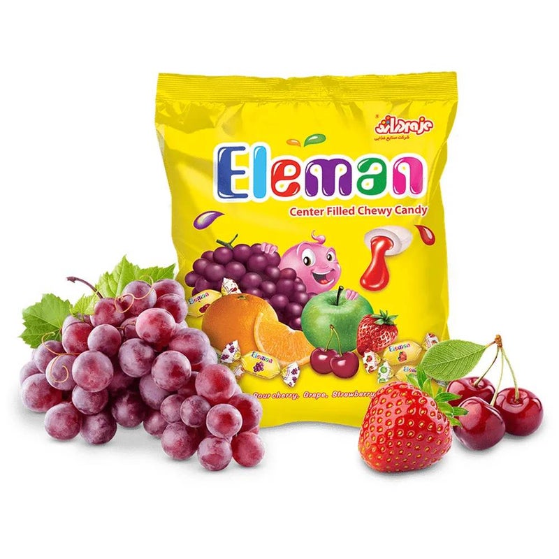 Eleman Center Filled Chewy Candy In Assorted Flavor- 2X300gms