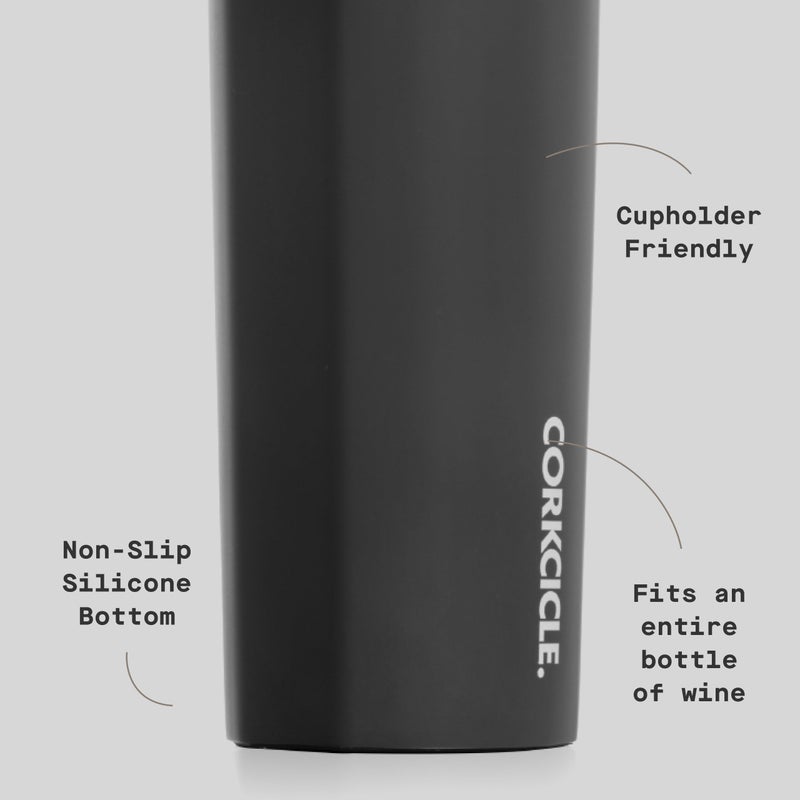 Corkcicle Classic Canteen Insulated Water Bottle - Stainless Steel Reusable Tumbler - Triple Insulated - Keeps Drinks Cold 25 Hours or Hot 12 Hours - Cupholder Friendly - Black - 25 oz - Image 4