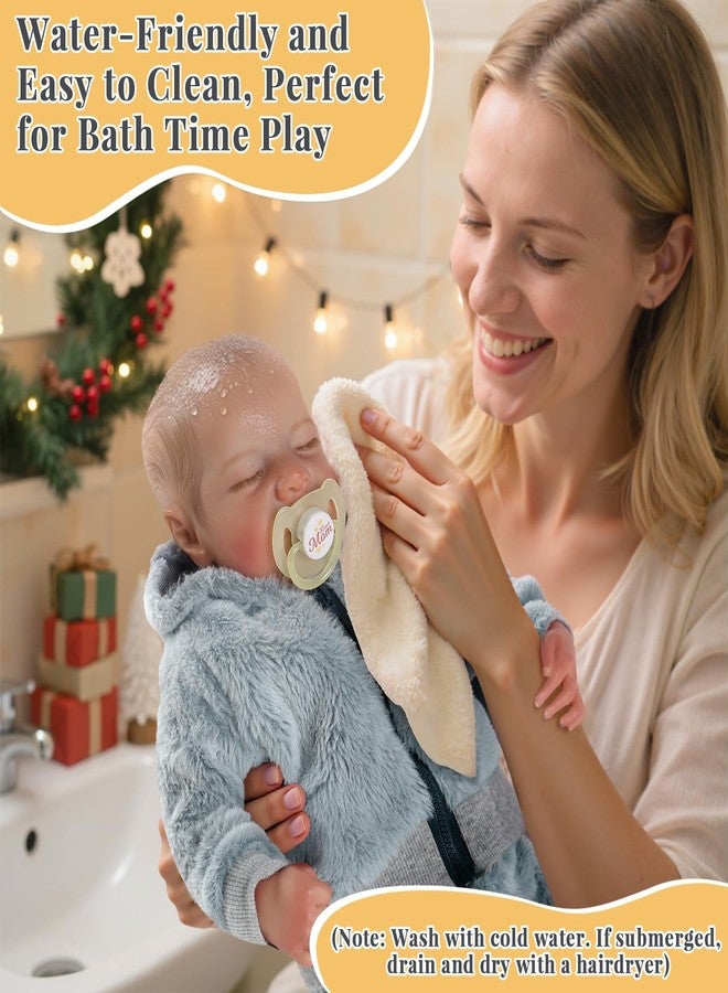 BABESIDE Lifelike Reborn Baby Dolls Boys - 17-Inch Real Baby Feeling Realistic-Newborn Baby Doll Silicone Full Body Vinyl Real Life Baby Dolls with Toy & Gift Box for Kids - Image 5