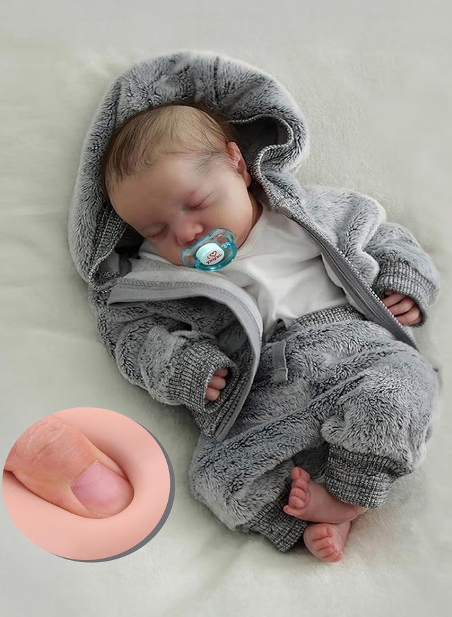 BABESIDE Lifelike Reborn Baby Dolls Boys - 17-Inch Real Baby Feeling Realistic-Newborn Baby Doll Silicone Full Body Vinyl Real Life Baby Dolls with Toy & Gift Box for Kids - Image 1