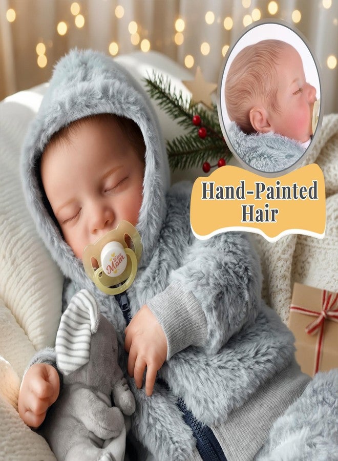 BABESIDE Lifelike Reborn Baby Dolls Boys - 17-Inch Real Baby Feeling Realistic-Newborn Baby Doll Silicone Full Body Vinyl Real Life Baby Dolls with Toy & Gift Box for Kids - Image 2