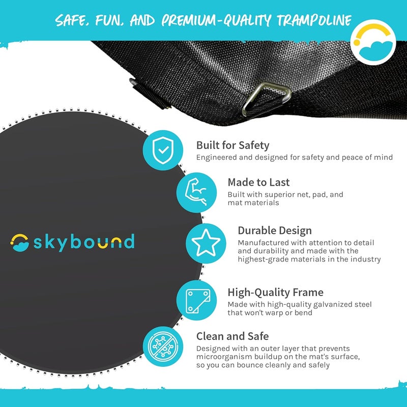 SKYBOUND Trampoline Mat (Round, 14 Ft. Frame/Fits 72 x 5.5 Springs) - Image 3