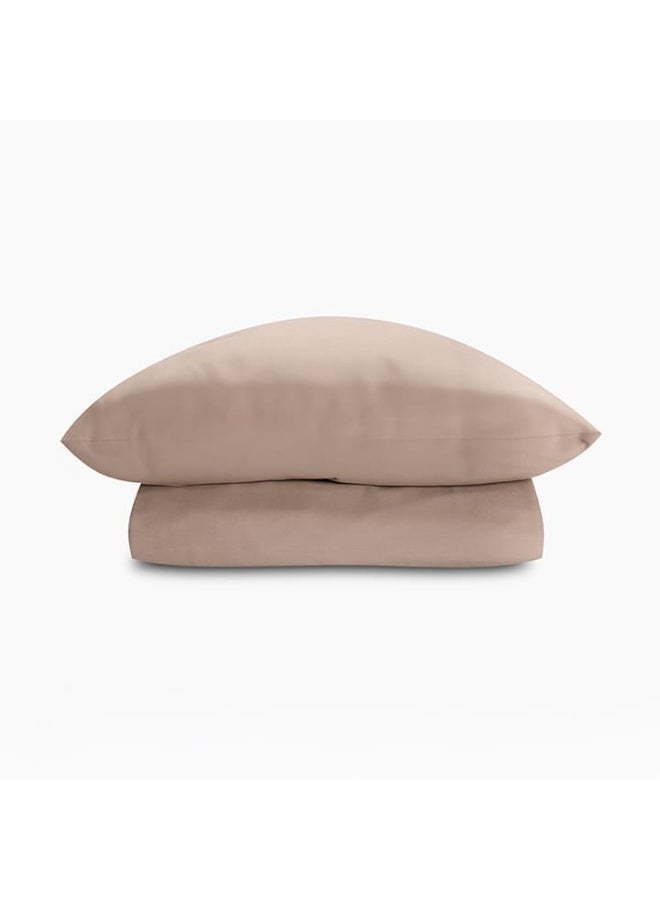 Amreya Linens Bed Sheets Sets Plain Fitted Bedsheet Set (160×200*25) Double 5 pieces  Includes 1 Fitted Sheet and 4 Pillowcases  Color caffee 4 pillow cover 50*70 - Image 3