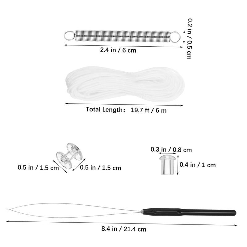 Rv Pleated Shade Kit Stringing Tool Window Blind Repair Accessories Easy Install - Image 3