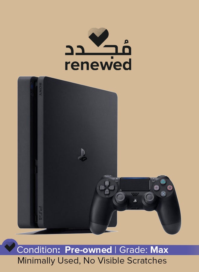 سوني تم تجديده - جهاز بلاي ستيشن 4 سليم بسعة 500 جيجابايت مع وحدة تحكم - Image 1