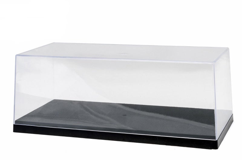 Acrylicase Clear Display Show CASE for 1:18 Die Cast Car Black Base 14"L x 6"W x 6"H