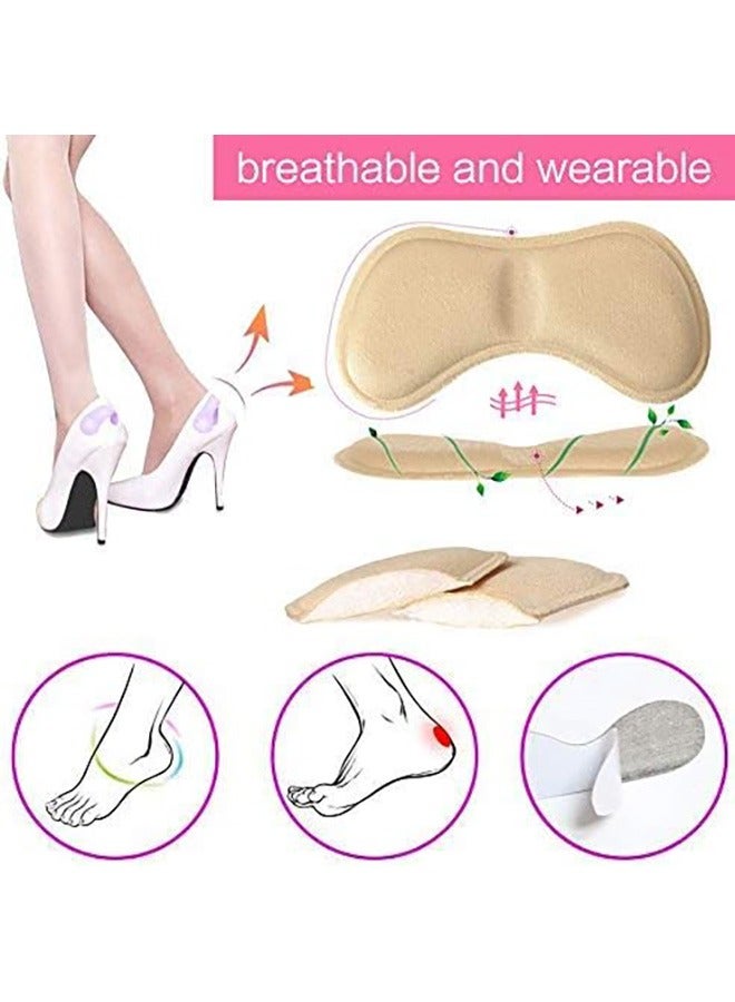 Beauenty 6 Pairs Heel Cushion Pads, Self-adhesive Shoe Liner Foot Care Protector Preventing Heel Rubbing Blister and Slipping Out, Insoles Heel Inserts Protectors - Image 5