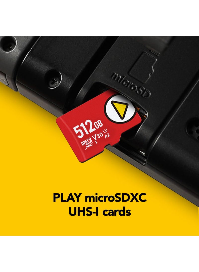 Play 512Gb Microsdxc Uhs-I Memory Card C10 U3 V30 A2 Full Hd Video Up To 160-100 Mbs Expanded Storage For Nintendo Switch Gaming Devices Smartphones Tablets - Image 5