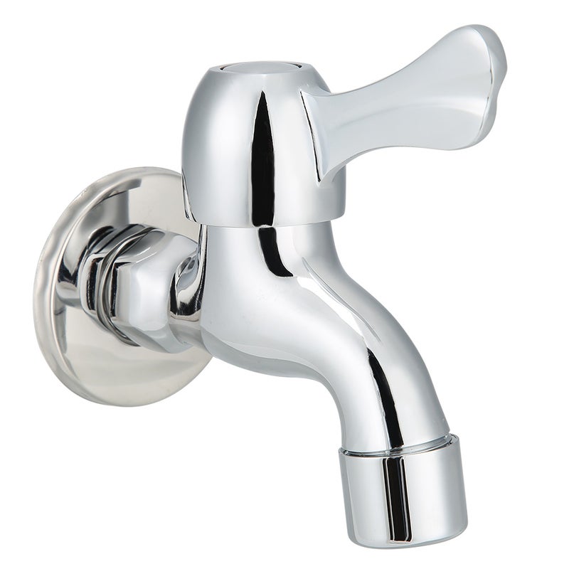 G1/2in Copper Single Cold Quick Open Small Faucet Washing Machine Mop Pool Basin Water Tap - Image 2