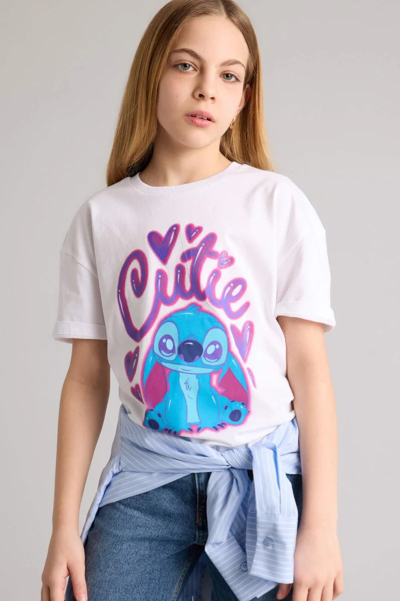 DeFacto Girl Disney Lilo &amp; Stitch T-Shirt