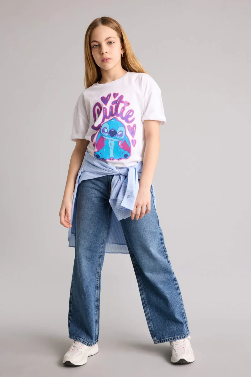 DeFacto Girl Disney Lilo &amp; Stitch T-Shirt