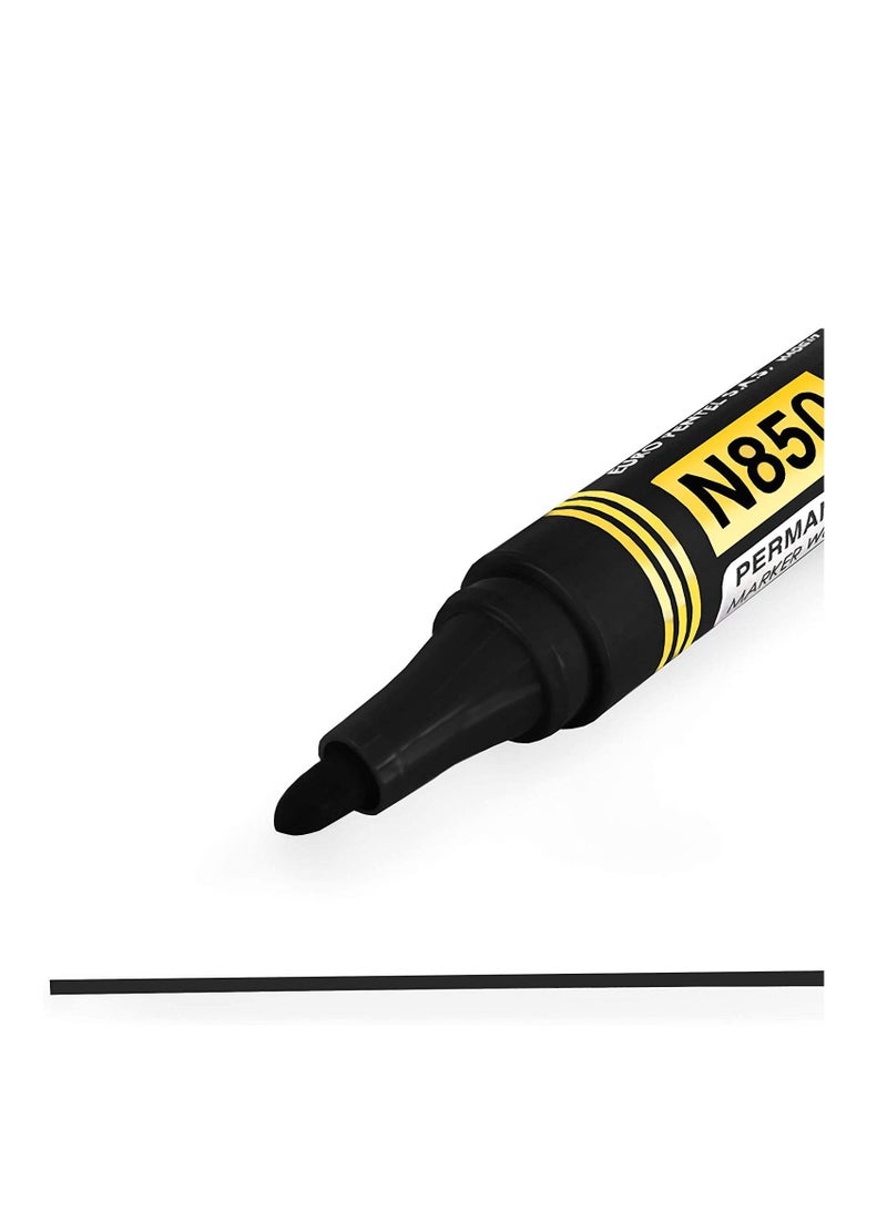 Pentel 3-Piece Permanent Marker Bullet Tip Black Ink - Image 2