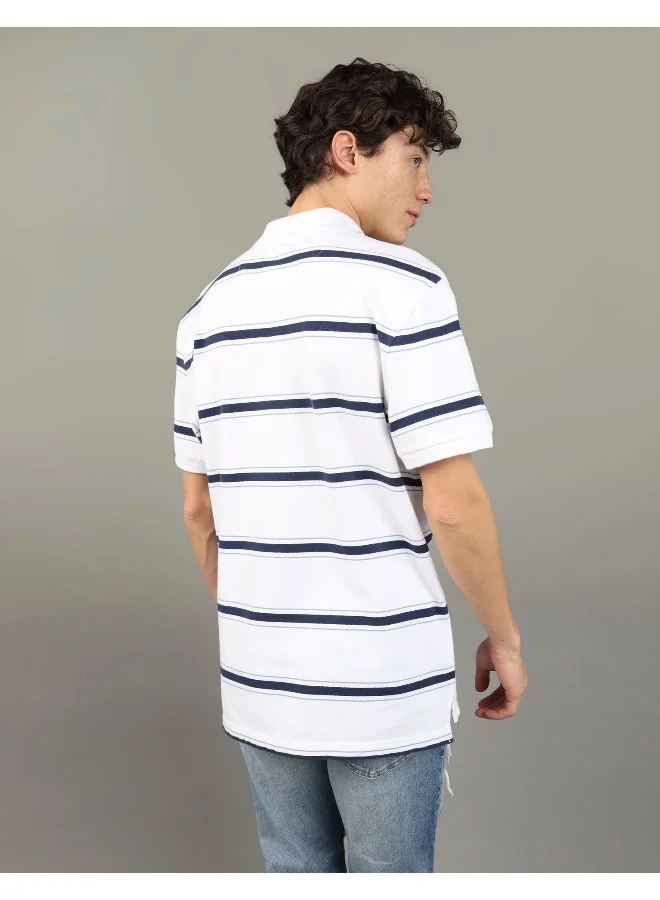 امريكان ايجل Stripe Detail Collar Polo Shirt