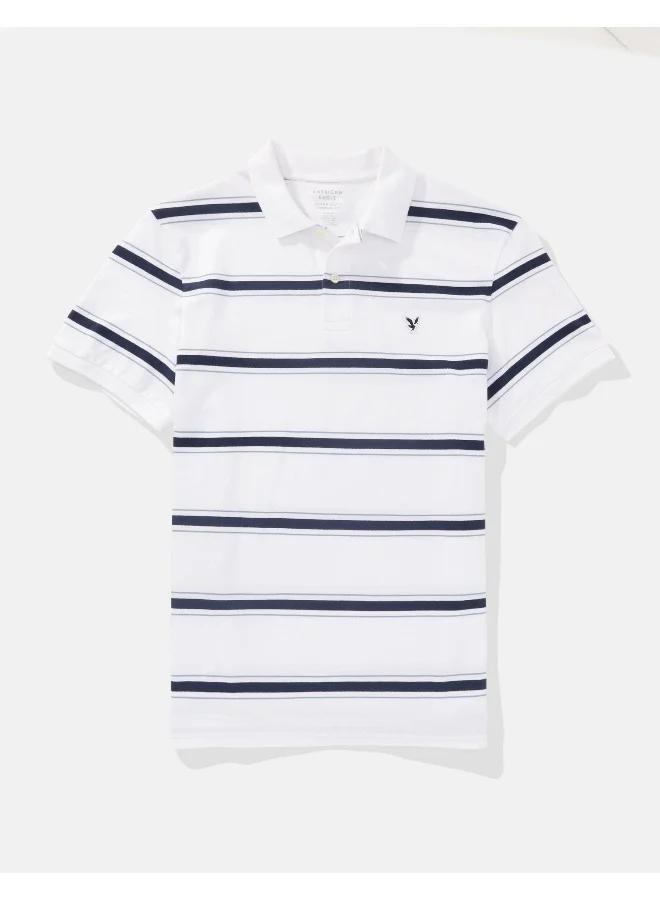 امريكان ايجل Stripe Detail Collar Polo Shirt