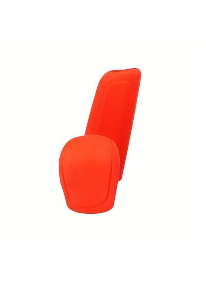 2pcs Yellow Pu Leather Gear Shift Knob Cover And Handbrake Grip Set Anti Slip Car Silicone Gel Sleeve Protector For Manual Transmission Vehicles - Image 5