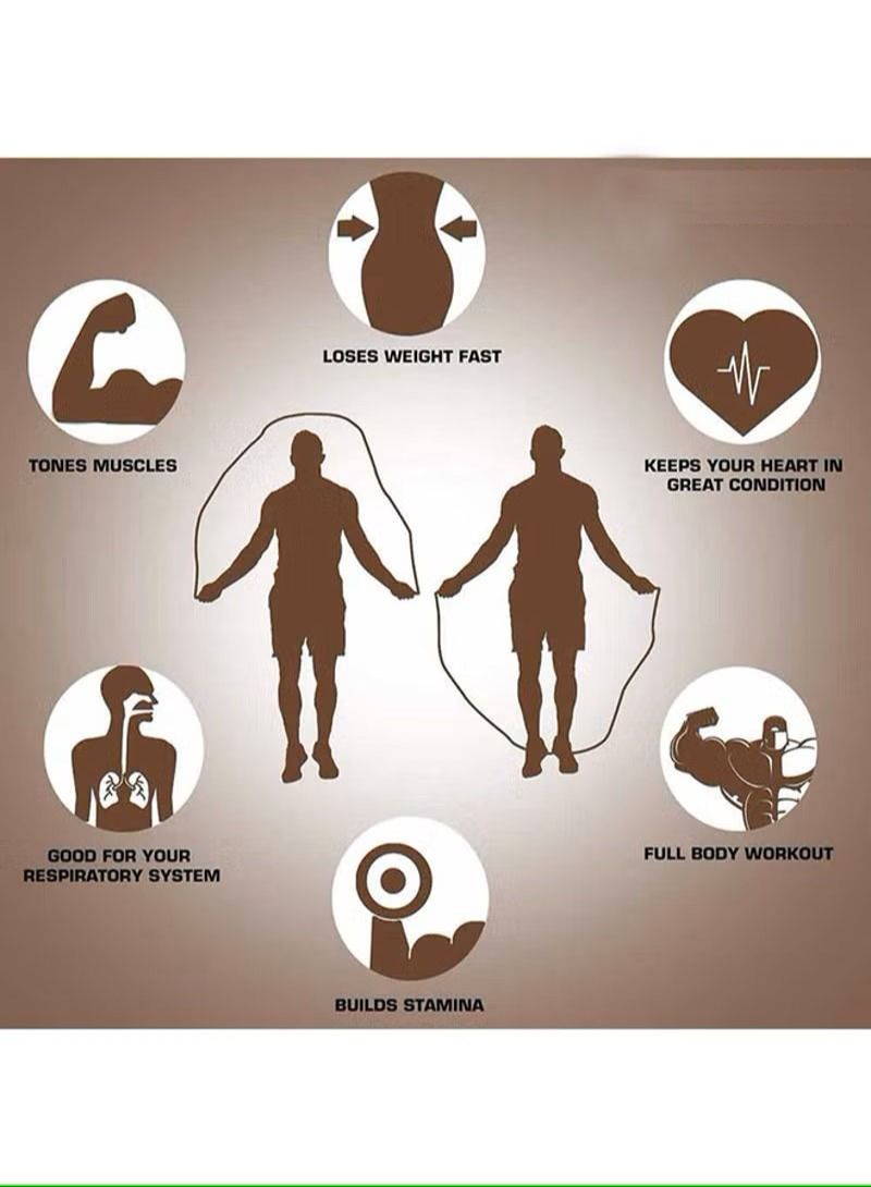 AGD Adjustable skipping rope with ergonomic handle for fitness training - Image 5