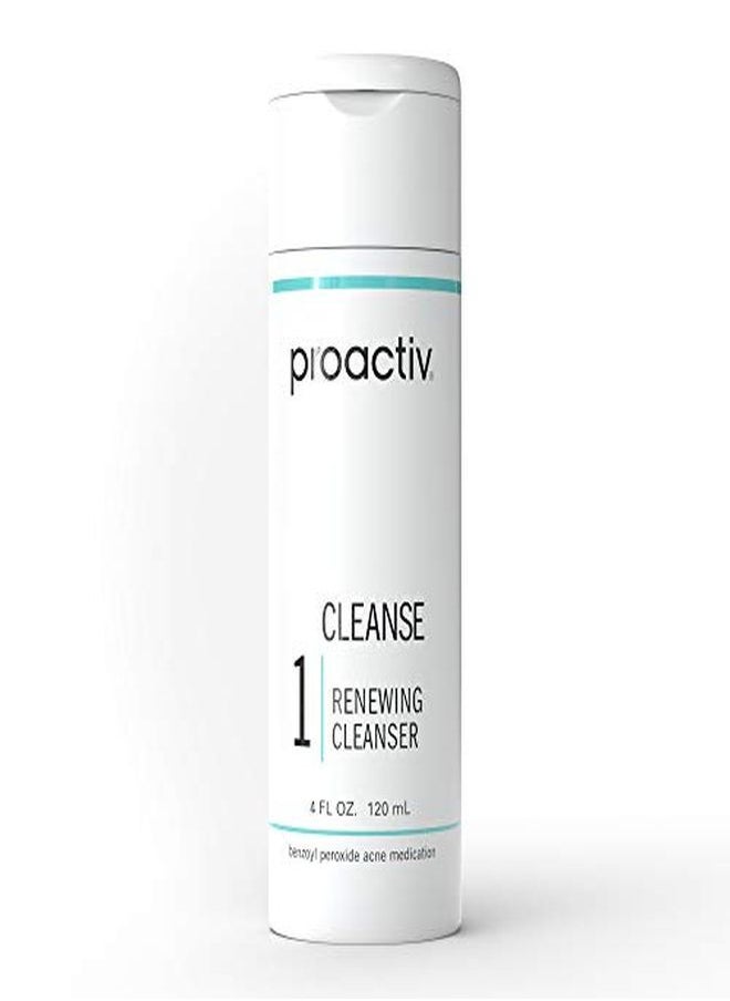 Proactiv - Acne Cleanser - Benzoyl Peroxide Face Wash And Acne Treatment - Daily Facial Cleanser And Hyularonic Acid Moisturizer With Exfoliating Beads - 60 Day Supply, 4 Oz - Image 1