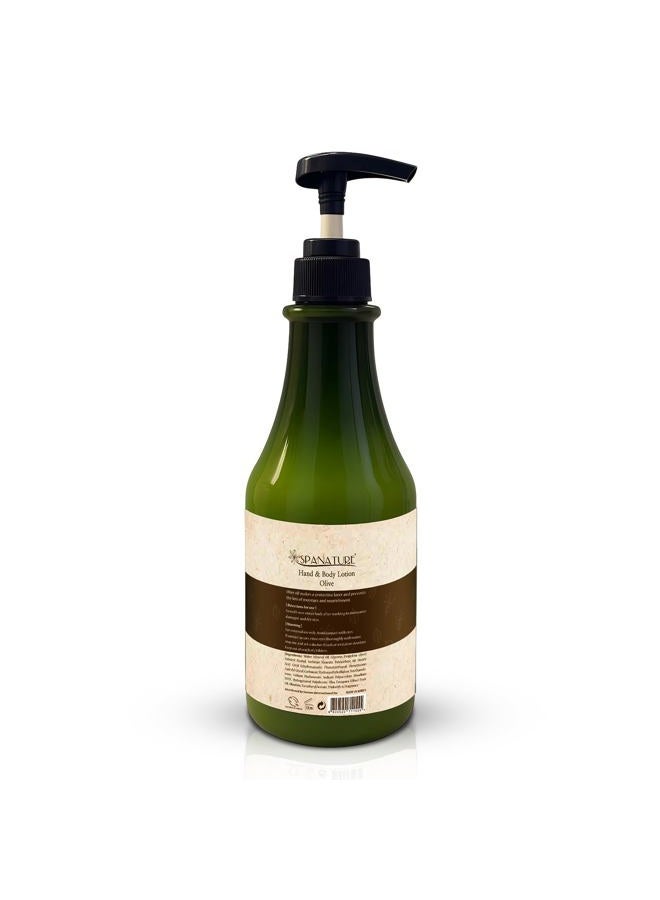 spanature Olive Hand & Body Lotion - Daily Moisturizing Body Lotion for Moisturizing, Restoring and Nourishing the Skin- 750ml/25oz with Pump, Made in Korea - Image 4